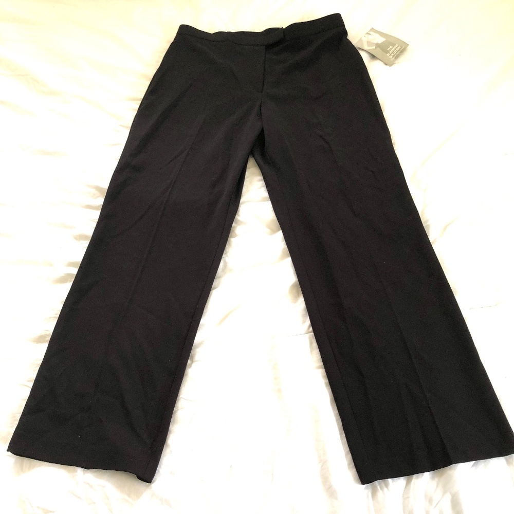 Womens Sag Harbor Dress Pants Black Size 12